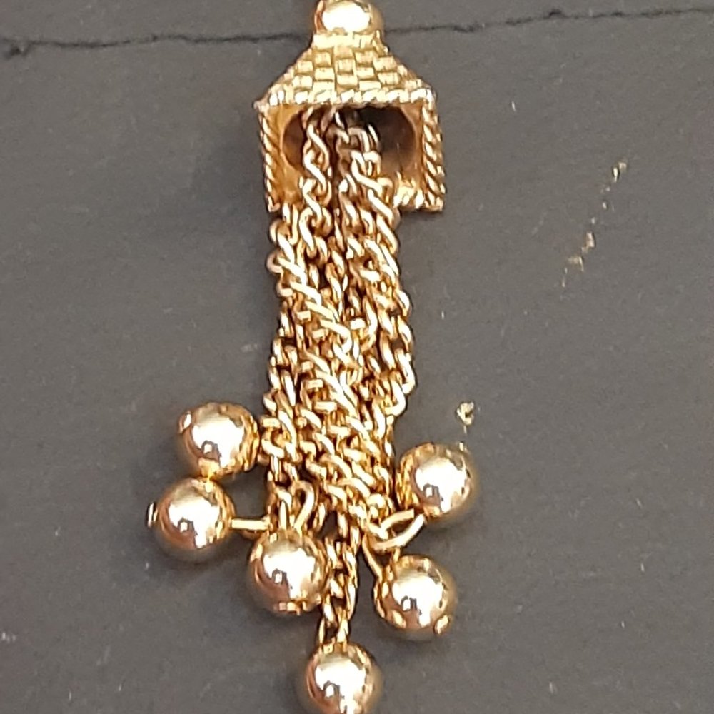 Vintage 1970/80's dangle double strand necklace - Picture 3 of 6